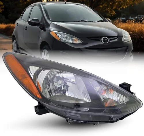 Vista 11 de ALLIGATOR AUTO LIGHTS Repuesto para Mazda 2 Sport, Touring 2011-2014 compatible con DOT/SAE, juego de montaje de faros delanteros halógenos