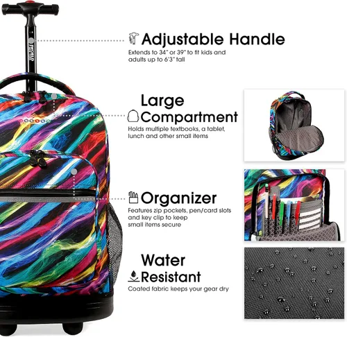 Vista 5 de J World New York Sunrise - Mochila con ruedas, Quantum), RBS-18 QUANTUM
