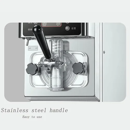 Vista 3 de Máquina comercial del helado de 1200W, máquinas suaves del fabricante del helado del servicio 16L/H, máquina del helado con la pantalla