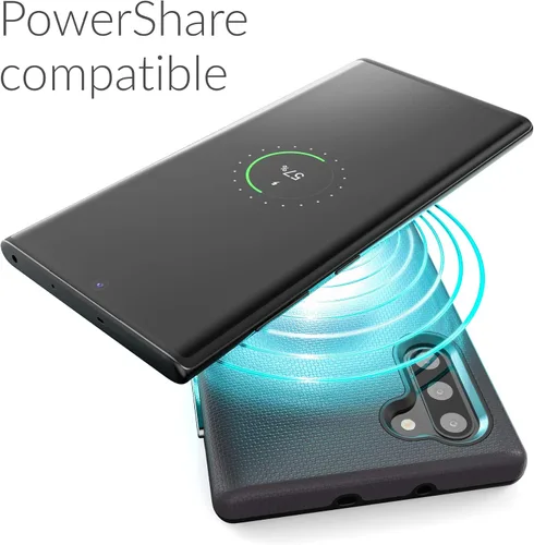 Vista 6 de Crave Para Galaxy Note 10 Caso, Funda De Doble Capa De Protección A Prueba De Golpes Para Samsung Galaxy Note 10 (6.3 Pulgadas) - Negro