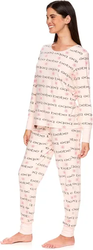 Vista 2 de bebe Conjunto de camisa de manga larga para mujer y pantalones de pijama ajustados para descansar