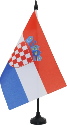 Vista 210 de AZ FLAG Aland Table Flag 4x6 in 100D Polyester Plastic Base Indoor use Finnish 15x10 cm desk flag stitched finish with reinforced edges with