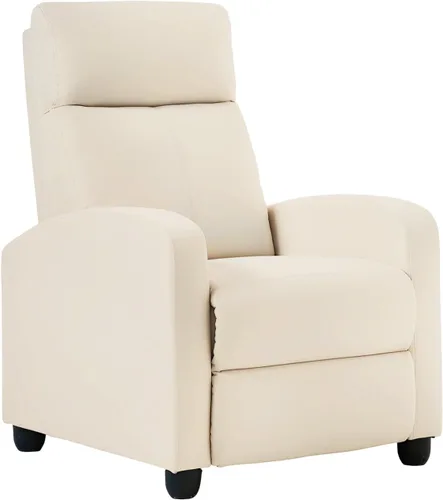 Vista 12 de BestMassage Silla reclinable con función de masaje de 2 puntos Cuero sintético marrón con soporte lumbar, empuje ajustable hacia atrás, PU