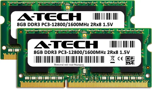 Vista 2 de A-Tech Kit de 16 GB (2 x 8 GB) RAM para Fujitsu LIFEBOOK A572/F, A573/G, AH50/HN, AH56/K, NH532, S904, SH772, T725, T734, UH552 DDR3 1600MHz