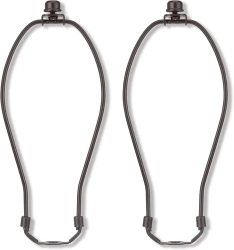 Vista 14 de Kit de soporte de arpa de lámpara de 8 pulgadas con remate y base de sillín desmontable de alta resistencia, juego de 2 accesorios de iluminación
