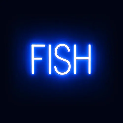 Vista 30 de SpellBrite Señal de PHO para restaurantes Señalización LED azul para restaurantes con LED de neón para empresas 13.2 x 6.3 pulgadas