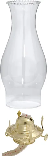 Vista 7 de B&P Lamp® Quemador de lámpara de queroseno #2 y chimenea transparente de 3" por 8