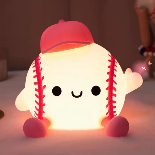 Vista 19 de Luz Nocturna de Axolotl, Linda Luz Nocturna para Niños, Lámpara Nocturna de Silicona para Guardería de Animales, Luz Nocturna LED Recargable