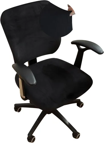 Vista 30 de Forcheer - Funda para asiento de silla de oficina 19x19 pulgadas, estirable impresa, funda pequeña ajustada para silla de escritorio de computadora