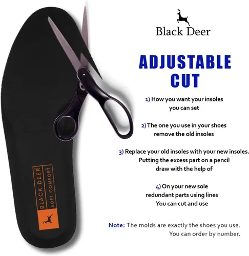 Vista 8 de BLACK DEER X30 - Plantillas ortopédicas deportivas cómodas y acolchadas para hombres y mujeres, plantillas para uso diario y trabajo, Naranja
