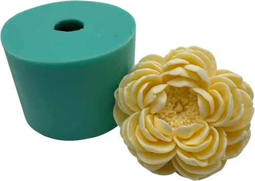 Vista 8 de Molde de silicona de flor de rosa 3D, moldes de flores epoxi, decoración de manualidades, molde de cera de vela, molde de silicona para pastel