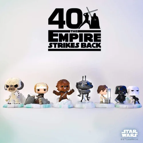 Vista 4 de POP Funko Deluxe Star Wars: Battle at Echo Base Series Figura de acción Chewbacca (Flocado), Exclusivo de Amazon, Figura 3 de 6