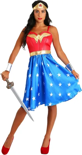 Vista 2 de Rubie's womens Dc Comics Classic Wonder Woman Costume Dress