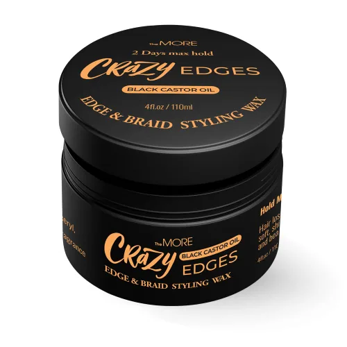 Vista 8 de The MORE Crazy edges Wax 2Days Max Hold, Edge and Braid Styling Wax (3.4 fl oz, aceite de argán)