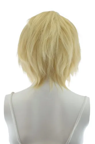 Vista 3 de Epic Cosplay Afrodita Rubio natural en capas corto Anime peluca 15 pulgadas (21NB)