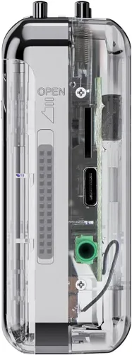 Vista 5 de Docooler Reproductor de cassette, Reproductor de cassette estéreo automático y transparente, grabadora convertidor de cinta a MP3 a través