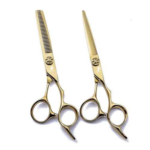 Vista 11 de Tijeras de corte de pelo, 6.0 pulgadas negras profesionales japón 440C tijeras de corte de pelo – peluquería de mezcla/adelgazamiento/texturización