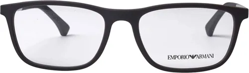 Vista 2 de Emporio Armani marco EA-3069 5755 acetato marrón mate - paladio cepillado Barro de goma
