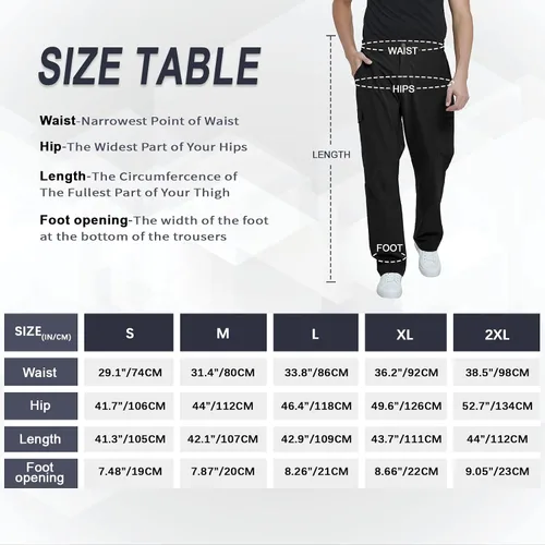 Vista 6 de MEETYOO Pantalones cargo de senderismo para hombre, impermeables, tácticos, ligeros, elásticos, para acampar