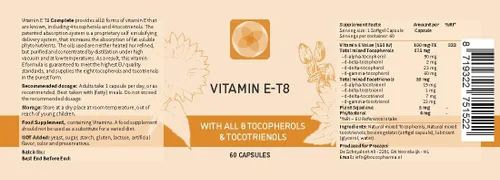 Vista 2 de Fórmula única con los 8 tocoferoles y tocotrienoles vitamina E - No contiene HAP, metales pesados, contaminantes o conservantes - Certificado