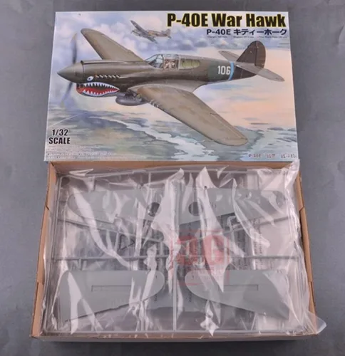 Vista 4 de Fighter 3D Puzzles Kits de modelos de plástico, escala 1/32 USAF P-40E Warhawk Fighter modelo, juguetes para adultos y regalo