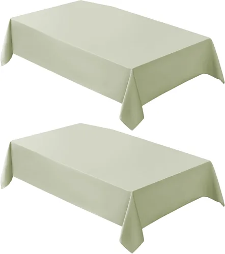 Vista 19 de VidaFete - 1 paquete de mantel cuadrado de 52 x 52 pulgadas, manteles resistentes a las manchas y arrugas, de poliéster, para mesa de comedor