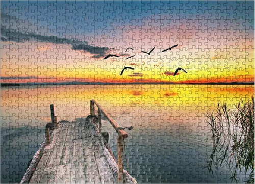 Vista 8 de MyPuzzle Pier in The Clouds - Rompecabezas prémium de 100 piezas para adultos