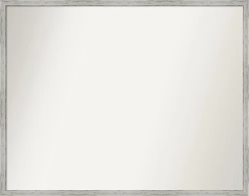Vista 77 de Amanti Art Espejo de baño blanco para sobre el fregadero, 22 x 45 pulgadas, espejo de tocador rectangular blanco Lucie, marco de madera moderno