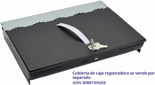 Vista 2 de SAM4s - Cajón de efectivo POS de 16 pulgadas, negro, control de llaves, metal, portátil
