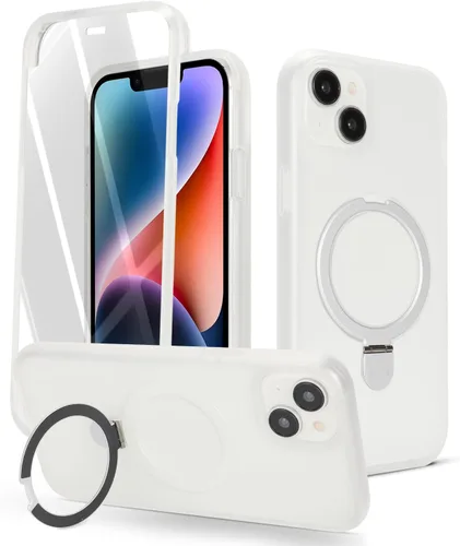 Vista 17 de Cavor Funda para iPhone 13 e iPhone 14, Compatible con Magsafe, Funda para iPhone 14 con Protector de Pantalla, Soporte Funda Protectora Magnética