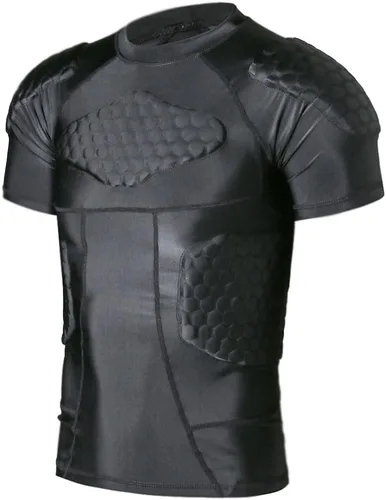 Vista 2 de TUOY Padded Shirt Rib Protector Compression Protective Shirt Adult Sizes