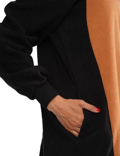 Vista 4 de Mameluco de oso para adultos, pijama de una sola pieza, para cosplay, ropa de dormir de animales, disfraz para mujeres y hombres