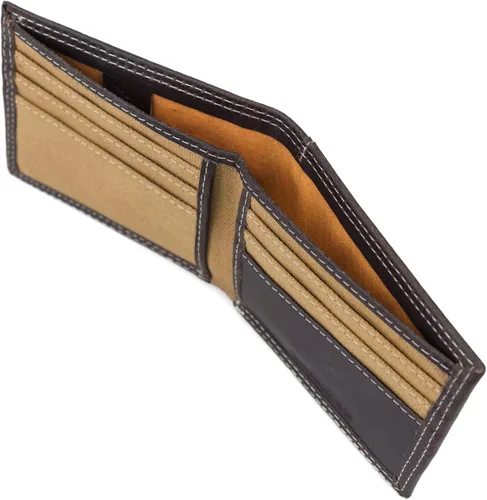 Vista 4 de Timberland PRO - Cartera de lona para hombre piel RFID ventana trasera para identificación