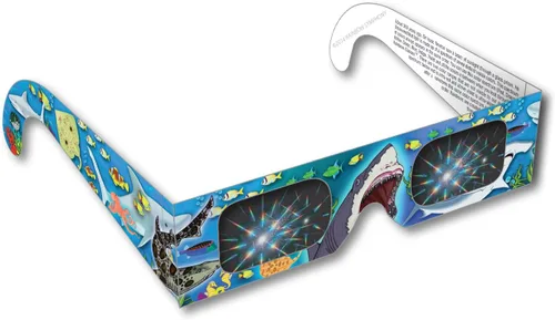 Vista 8 de Rainbow Symphony Gafas Rainbow 3D Fireworks - Diseño de animales, paquete de 25