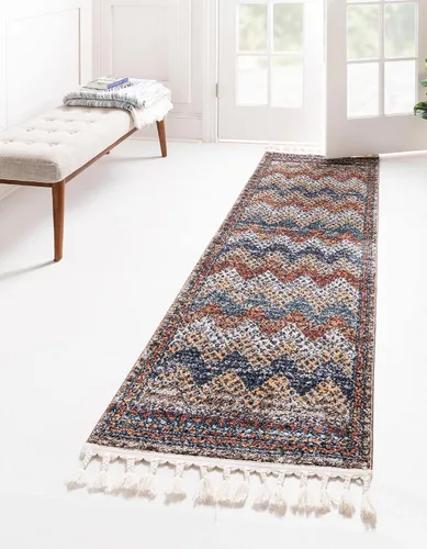 Vista 8 de Unique Loom Colección Aramis - Alfombra Stella (rectangular 2' 0" x 3' 1", Multi/Azul)