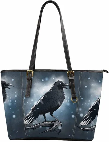 Vista 4 de InterestPrint Bolso de hombro casual de cuero PU para mujer