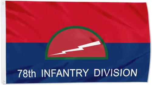 Vista 20 de Fyon Bandera militar de la 34ª división de infantería del ejército de 3 x 5 pies con 2 ojales de latón