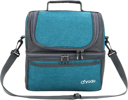 Vista 6 de yodo Bolsa de almuerzo grande de lujo de doble capa para mujeres y hombres adultos, ideal para la playa, picnic, viaje por carretera, preparación