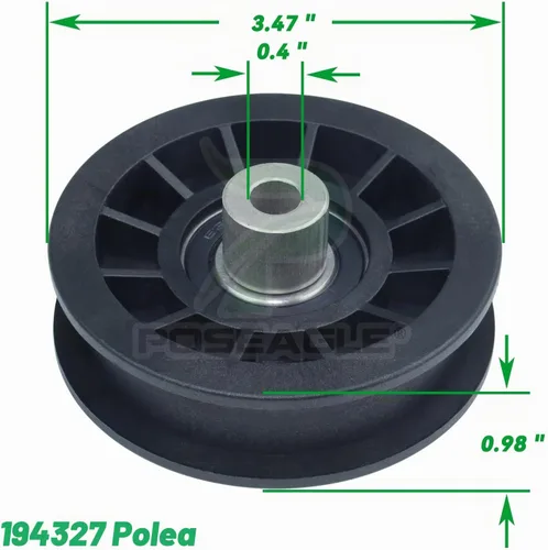 Vista 4 de Paquete de 2 poleas tensoras 532194326 V-Groove con polea tensora A35 2x194326+1x194327