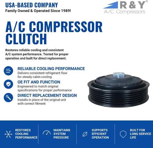 Vista 2 de RYC - Nuevo embrague de compresor A/C AIH339-CL