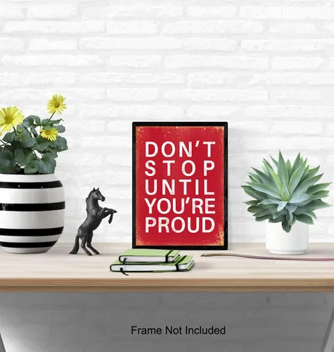 Vista 5 de Arte de pared con frase inspiradora, decoración única del hogar para oficina, gimnasio, niños, dormitorio de adolescentes, regalo motivacional