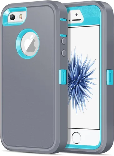Vista 16 de Jelanry Funda para iPhone SE 2022/2020, para iPhone 8/7, Resistente de Servicio Pesado Rugosa a Prueba de Golpes de Doble Capa Carcasa Protectora