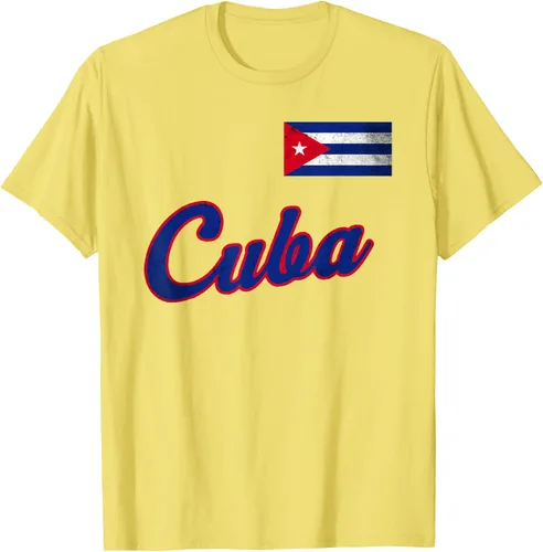 Vista 31 de Camiseta cubana con bandera de béisbol de Cuba 2023, Negro