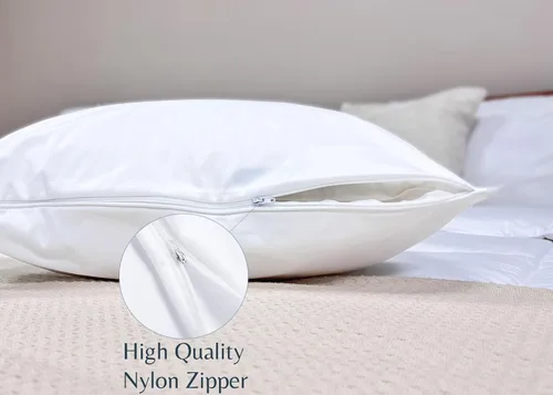 Vista 5 de Protector de almohada impermeable con cremallera, tamaño estándar