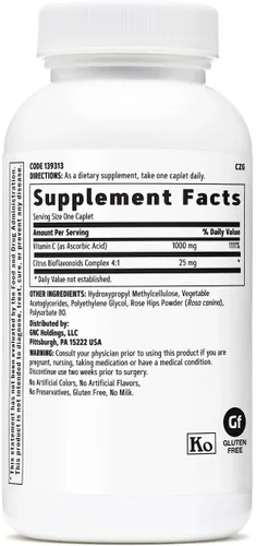 Vista 3 de GNC Vitamina C 1000 mg, 90 comprimidos, proporciona apoyo inmunológico