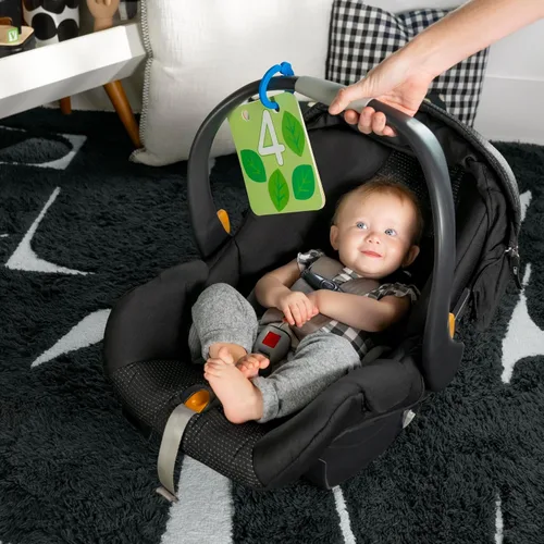 Vista 4 de Baby Einstein Discovery Garden - Alfombrilla y espejo para el tiempo boca abajo, de 0 a 6 meses, multisensorial