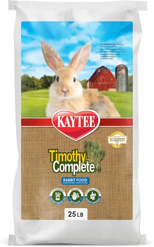 Vista 13 de Kaytee Timothy - Alimento completo para conejos, fabricado con heno Timothy, alto en fibra, apoya la salud dental y la digestión, 4.5 libras
