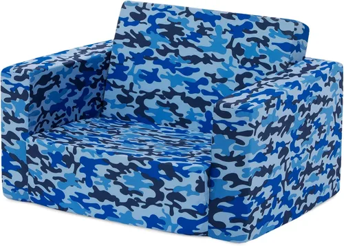 Vista 12 de Delta Children Cozee - Sofá convertible 2 en 1 de sofá a cama, cómodo sofá abierto y cama para niños