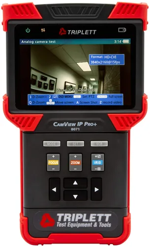 Vista 11 de Triplett 8071 CamView IP Pro+ CCTV Cámara Probador con servidor DHCP incorporado - IP, NTSC/PAL, AHD, TVI
