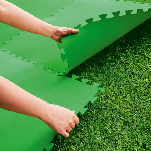 Vista 4 de Bestway Suelo Piscina Foam Verde 9 Piezas 78x78 cm Jardin 58636